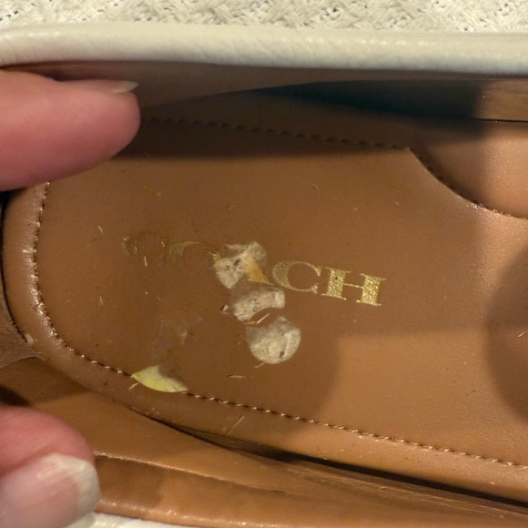 Coach Amber Ivory Leather women’s size 9B Slip-On Loafers - Picture 6 of 9